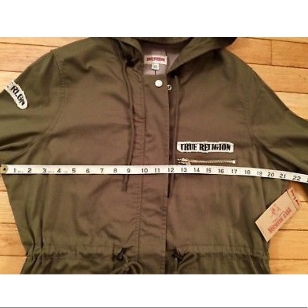 TRUE RELIGION Brand ( MED ) Military Patch Parka - Picture 6 of 8